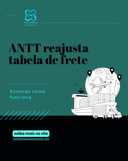 ANTT reajusta tabela de frete