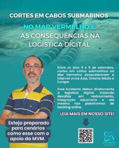 Quando o cabo rompe, a cadeia atrasa: impactos reais dos cortes no Mar Vermelho na logística digital MVM Assessoria Logística